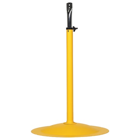 Fan Mount, HD Pedestal, Steel, Yellow MPN:HDM-P