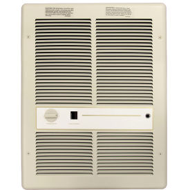 TPI Fan Forced Wall Heaters With Summer Fan Switch HF3315TSRP - 3000/2250/1500/1125W 240/208V Ivory HF3315TSRP