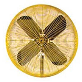 TPI 24 Fan Head Non Oscillating Yellow HDH24 1/2 HP 5600 CFM HDH24