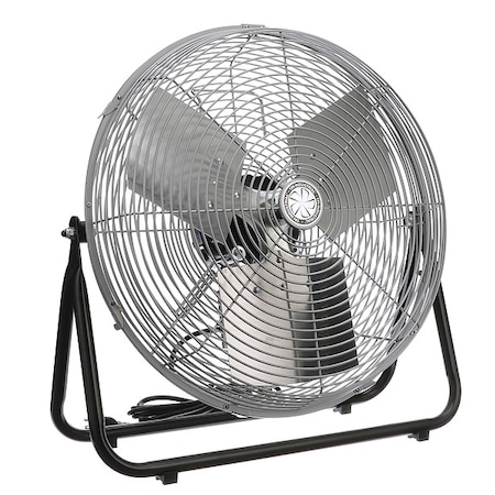 Floor Fan, Floor Mount, 18 in Blade Dia, 120V, 1, 300/1, 500/1, 800 cfm, Non-Oscillating MPN:F18-TE