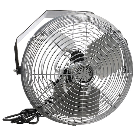 Workstation Fan, Any Surface, Ceiling, Machines, Wall, Work Bench Mount, 12 in Blade Dia, 120V MPN:U-12-TE