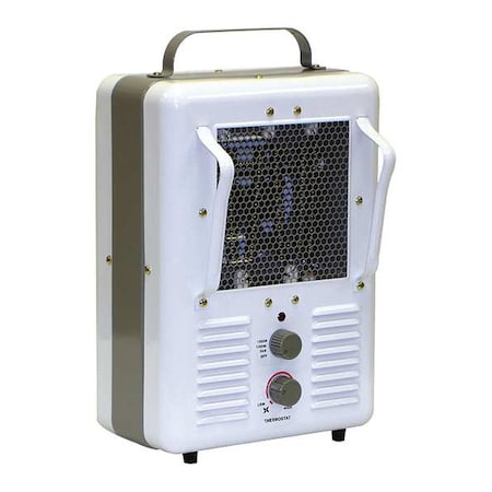 Portable Electric Jobsite & Garage Heater, 1500W/1300W, 120V AC, 1 Phase, 5120 BtuH MPN:188-TASA
