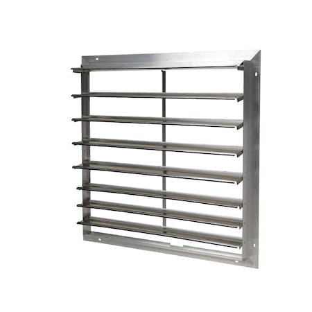 Commercial Exhaust Shutter, Air-Open/Gravity-Close, For 30