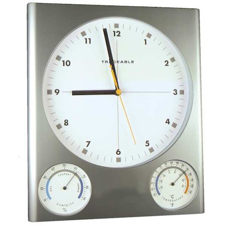 Clock Analog Hygrometer, -34 to 116 F MPN:1079