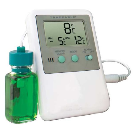 Digital Thermometer, -58 Degrees to 158 Degrees F for Wall or Desk Use MPN:4127