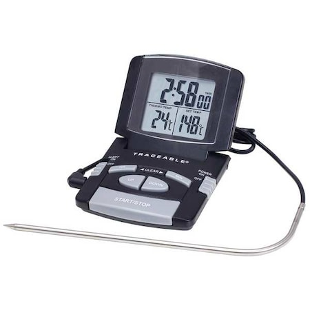Digital Thermometer, 95 Degrees to 102 Degrees F for Wall or Desk Use MPN:4147