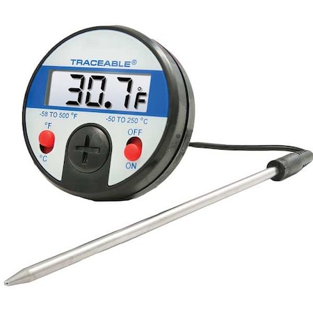 NIST Traceable Digital Thermistor Thermometer, -58 Degrees to 500 Degrees F MPN:4152