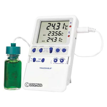 Digital Thermometer, -58 Degrees to 158 Degrees F for Wall or Desk Use MPN:4238