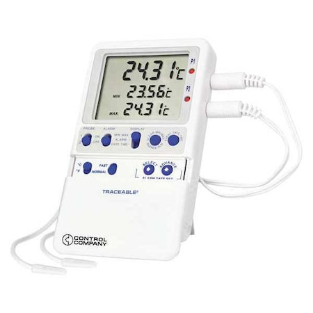 Digital Thermometer, -58 Degrees to 158 Degrees F for Wall or Desk Use MPN:4240