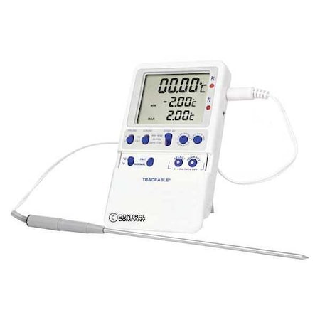 Digital Thermometer, 28 Degrees to 35 Degrees F for Wall or Desk Use MPN:4241