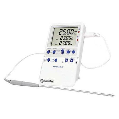 Digital Thermometer, -58 Degrees to 158 Degrees F for Wall or Desk Use MPN:4242