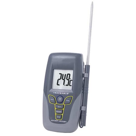 NIST Traceable Digital Thermistor Thermometer, -58 Degrees to 572 Degrees F MPN:4430