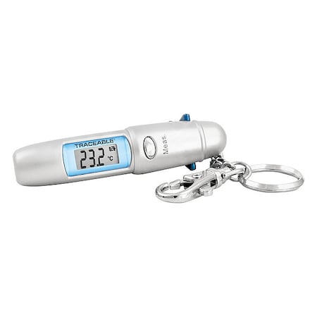 Infrared Thermometer, Single Dot Laser Sighting Fixed 0.95, -27 Degrees to 428 Degrees F, LCD MPN:4480
