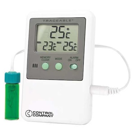 Digital Thermometer, -58 Degrees to 158 Degrees F for Wall or Desk Use MPN:4527