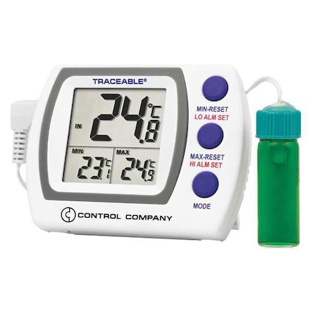 Digital Thermometer, -58 Degrees to 158 Degrees F for Wall or Desk Use MPN:4627