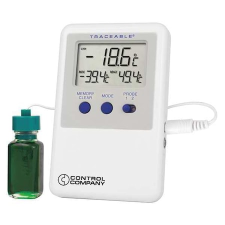 Digital Thermometer, -58 Degrees to 158 Degrees F for Wall or Desk Use MPN:4730