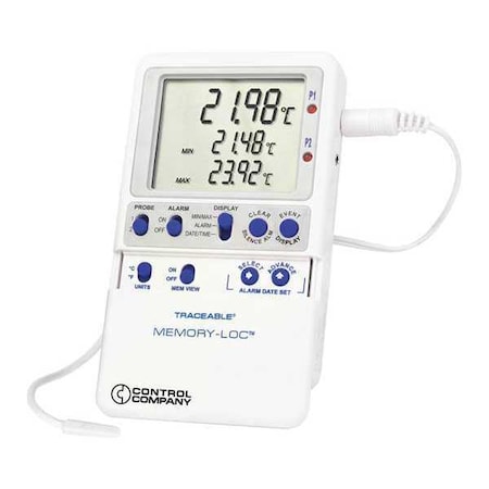 Digital Data Logging Thermometer, Memory-Loc with Bullet Probe Style MPN:6442
