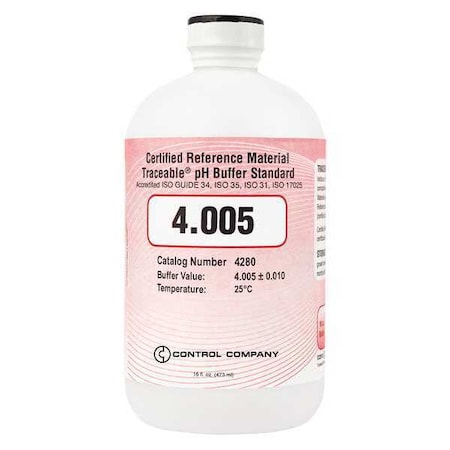 pH Standard, Cert. Ref Material, CRM 4.005 MPN:4280