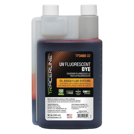 UV Leak Detection Dye, 32 oz. Size MPN:TP3400-32