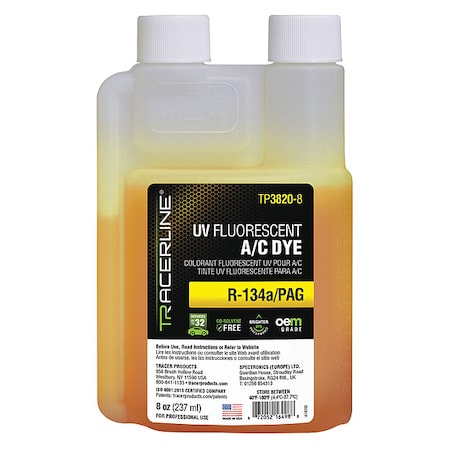 UV Leak Detection Dye, 8 oz. Size MPN:TP3820-8