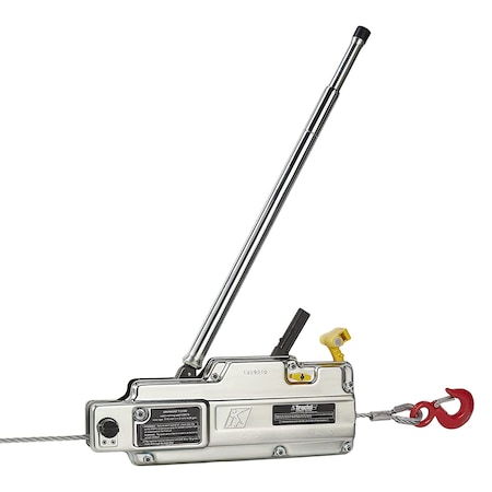 Griphoist Manual Wire Rope Hoist, 2 Ton (4, 000 lb.), 60 ft. Lift, T516D MPN:18119060K