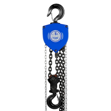 Tralift Manual Chain Hoist, 10, 000 lb. (5 Ton) Load Capacity, 10 ft. Lift MPN:19759