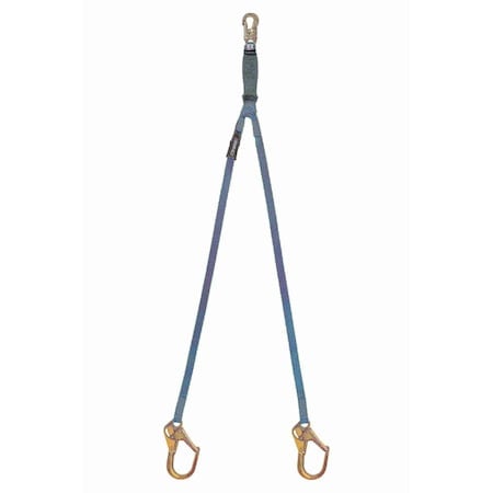 Tracpac Lanyard, 6 ft. Length, 2 Leg(s), 310 lbs., one person Weight Capacity MPN:C126H