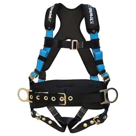Tracx Full Body Harness, Industrial Fall Arrest, Belt, M Size MPN:EBD95M/X