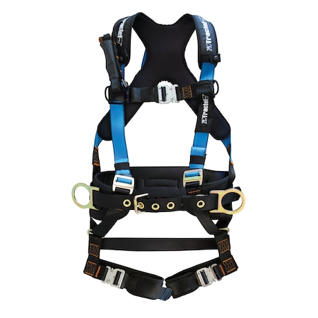 Elastrac Full Body Harness, Industrial Fall Arrest, Belt, XL Size MPN:FMT95XL