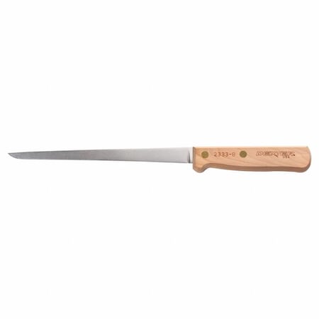 Fillet Knife, 8 in Blade, Brown Handle MPN:10893