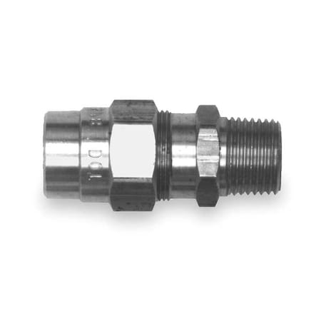 Male Connector Fitting, 3/8-18, Brass MPN:2ZJF9