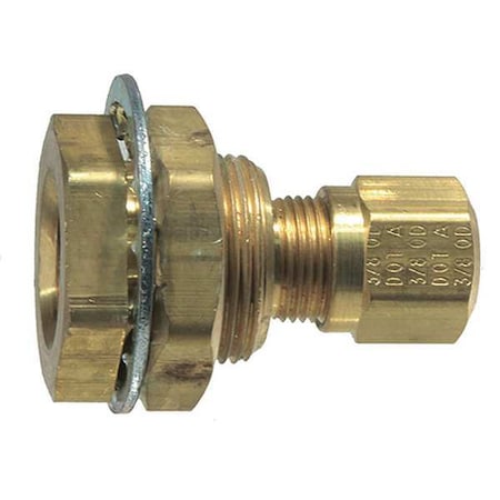 Strt, Brass, Comp. 1/2 in, NPTF 3/8 in MPN:55608