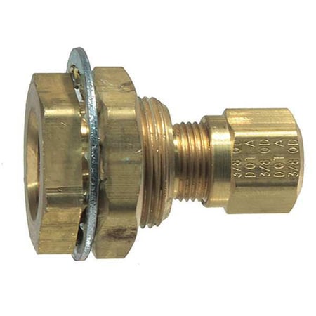 Bulkhead, Airbrake, Brass/Steel, 2000psi MPN:55609