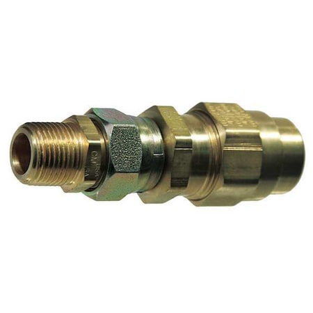 Strt, Brass, Comp. 3/8 in, Comp. 1/2 in MPN:7733808