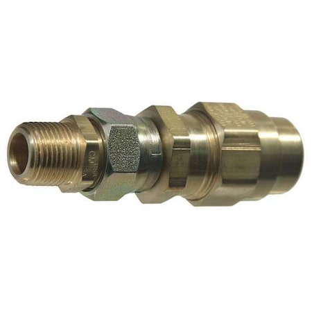 Air Brake Fitting, 1/2InTube, Brass, 225psi MPN:7733882