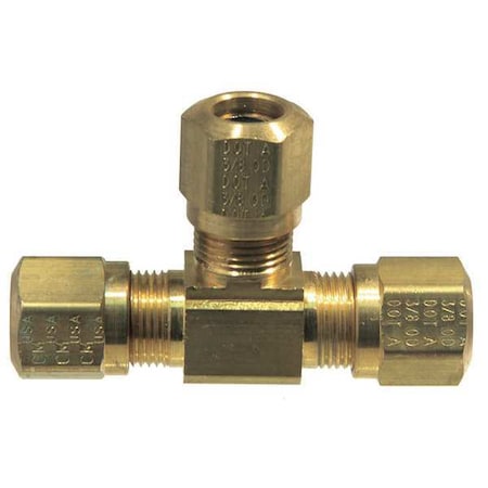 Union Tee, Compression, Brass, 1/2In Tube MPN:964-8