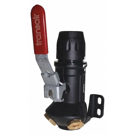 Wall Bracket, Brass, 1 in 25 mm 2 Port 45 degree, 1/2 in NPT Female, w/ Ball Valve MPN:6694 25 22GR