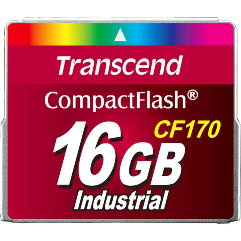 Transcend CF170 16 GB CompactFlash - 91.59 MB/s Read - 20.76 MB/s Write MPN:TS16GCF170
