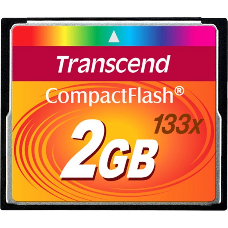 Transcend 2GB CompactFlash Card (133x) - 2 GB (Min Order Qty 3) MPN:TS2GCF133