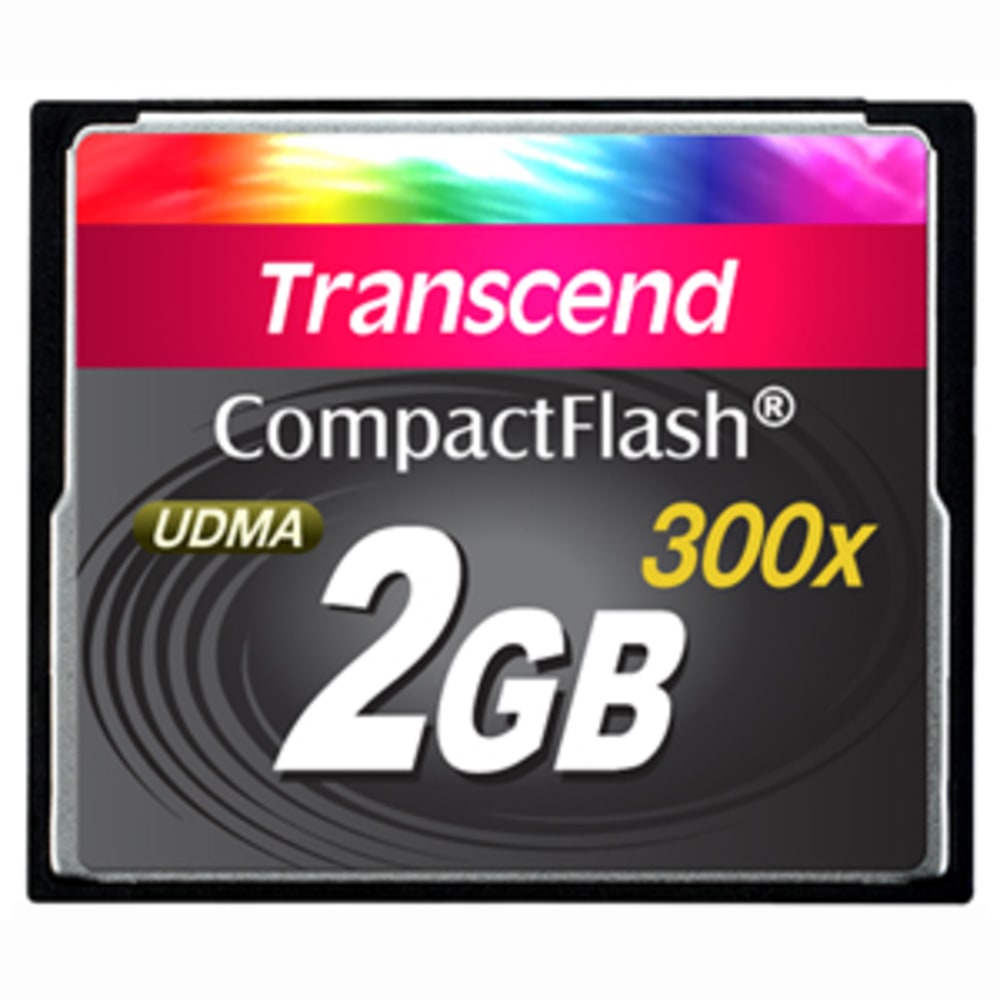Transcend 2GB CompactFlash (CF) Card - 300x - 2 GB (Min Order Qty 2) MPN:TS2GCF300