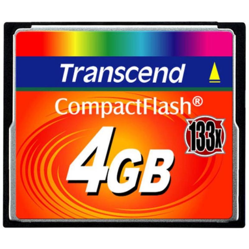Transcend 4GB CompactFlash Card (133x) - 4 GB (Min Order Qty 3) MPN:TS4GCF133