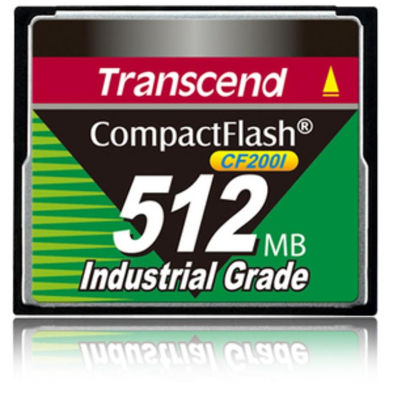 Transcend CF200I Industrial Grade - Flash memory card - 512 MB - CompactFlash MPN:TS512MCF200I