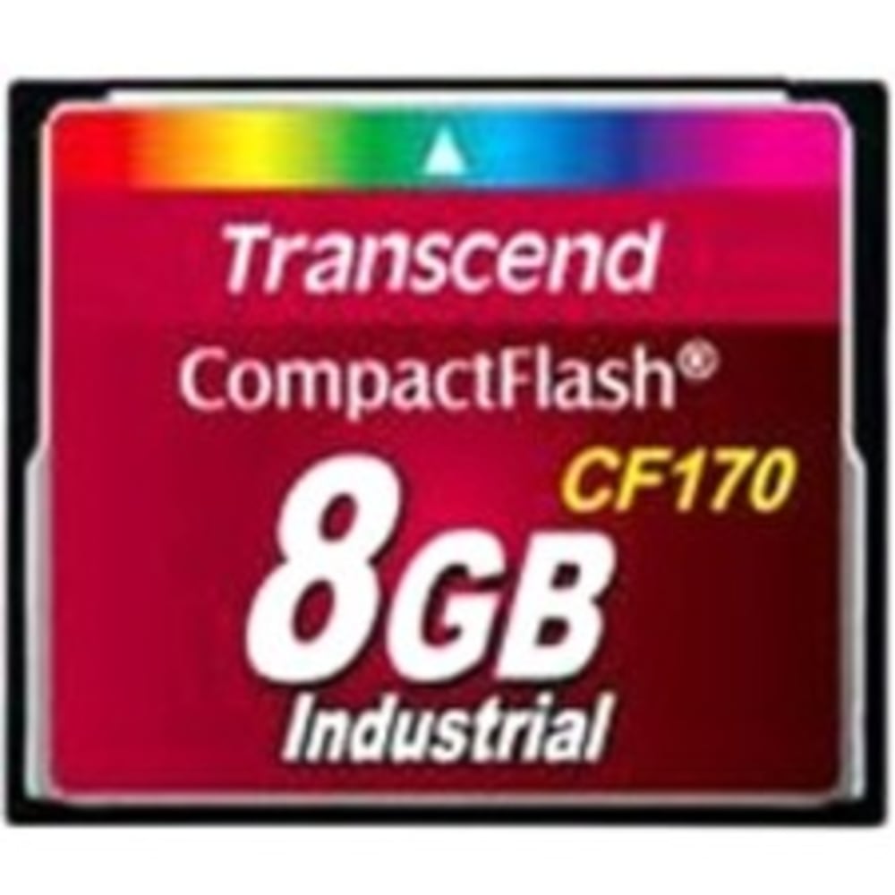 Transcend CF170 8 GB CompactFlash - 90 MB/s Read - 60 MB/s Write - 170x Memory Speed - Lifetime Warranty MPN:TS8GCF170