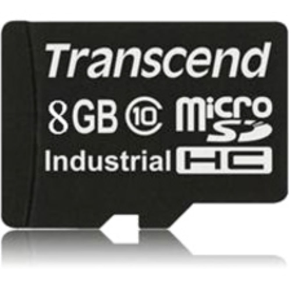 Transcend Industrial - Flash memory card - 8 GB - Class 10 - microSDHC (Min Order Qty 4) MPN:TS8GUSDC10I