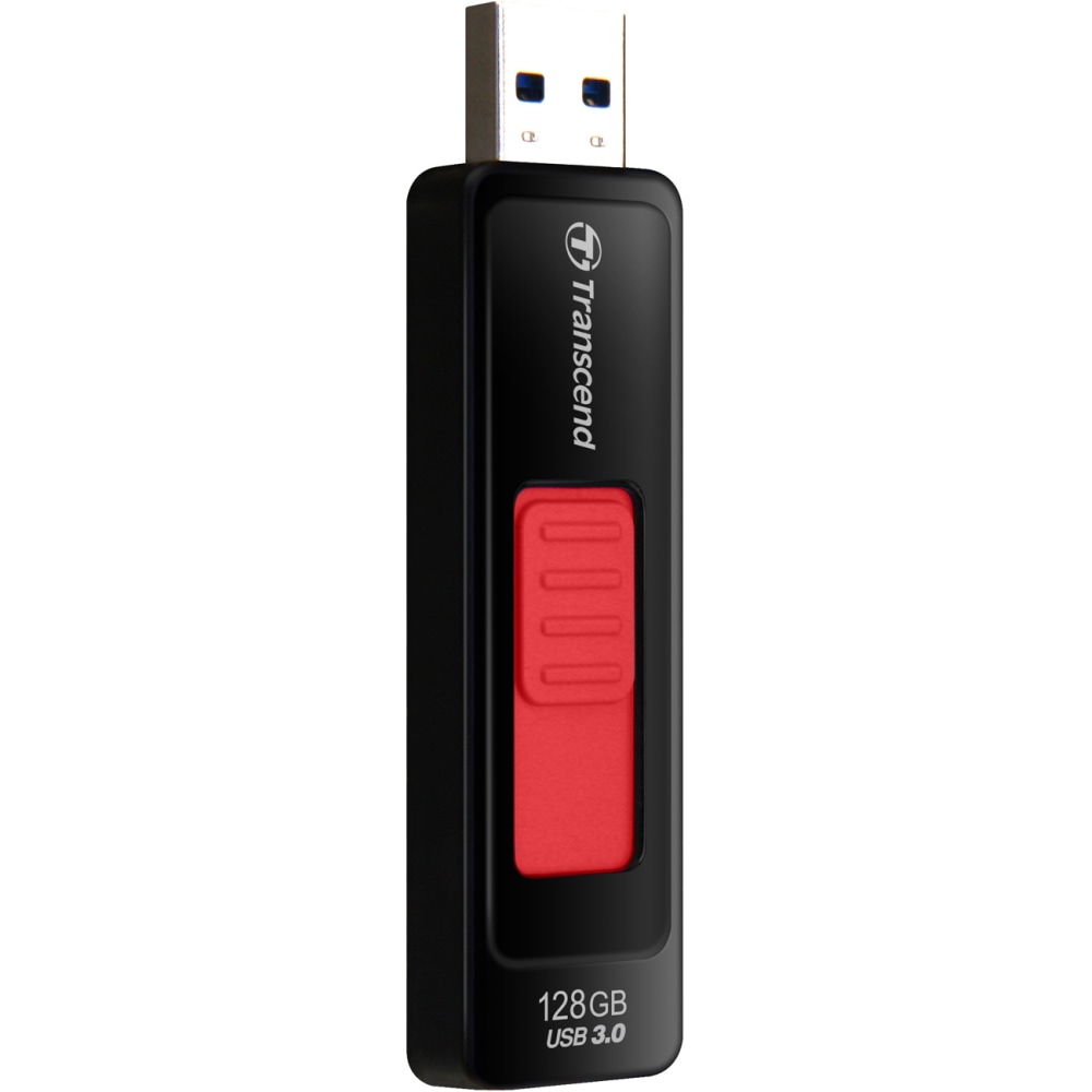 Transcend 128GB JetFlash 760 USB 3.0 Flash Drive - 128 GB - USB 3.0 - 80 MB/s Read Speed - 68 MB/s Write Speed - Black, Red - Lifetime Warranty MPN:TS128GJF760