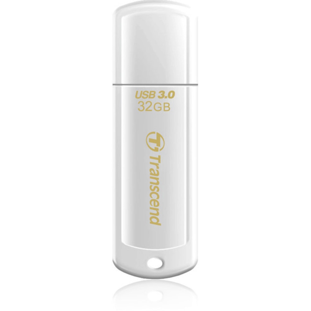 Transcend 32GB JetFlash 730 USB 3.0 Flash Drive - 32 GB - USB 3.0 - White MPN:TS32GJF730