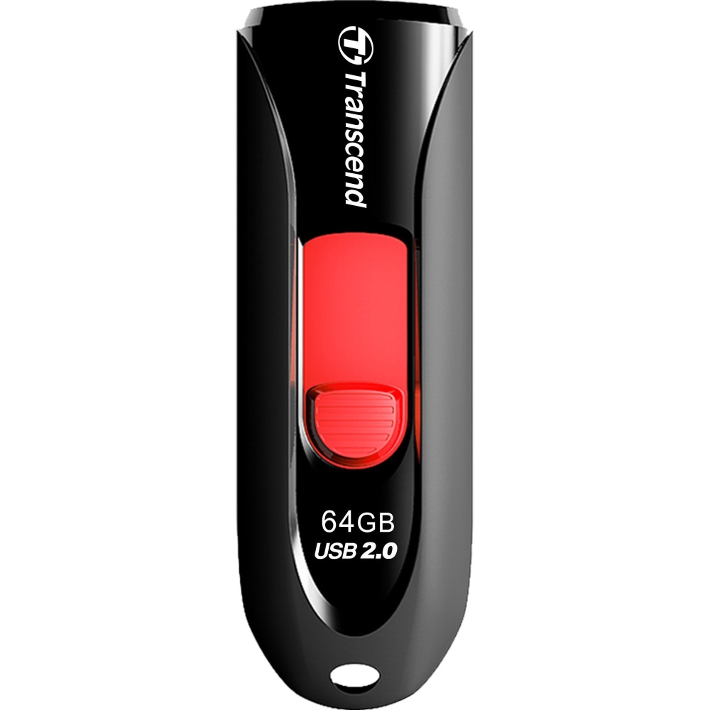 Transcend 64GB JetFlash 590 USB 2.0 Flash Drive - 64 GB - USB 2.0 - Red - Lifetime Warranty MPN:TS64GJF590K