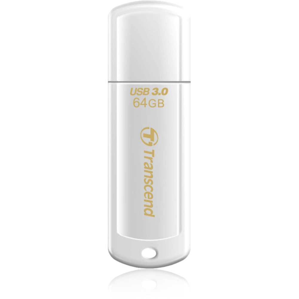Transcend 64GB JetFlash 730 USB 3.0 Flash Drive - 64 GB - USB 3.0 - White MPN:TS64GJF730