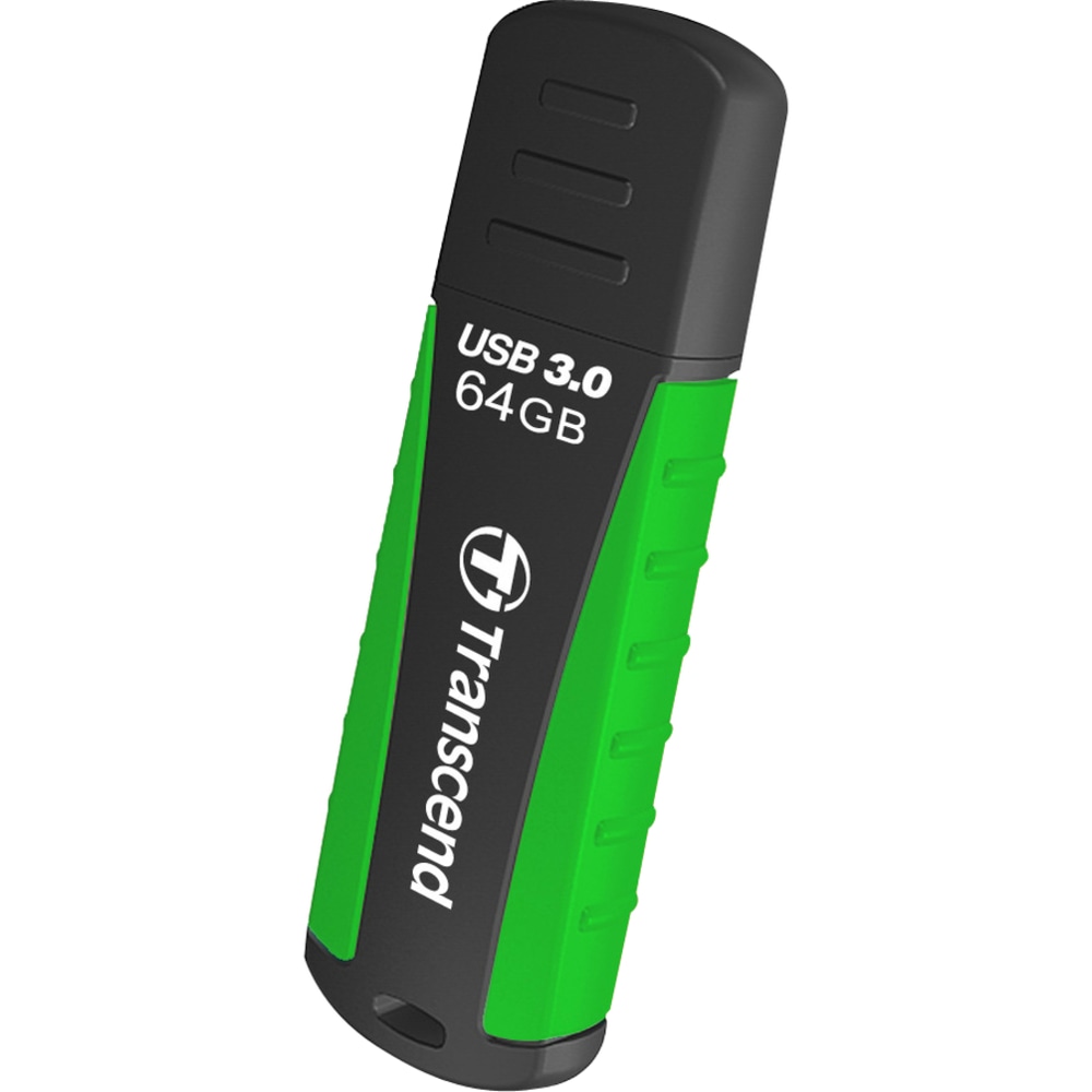 Transcend 64GB JetFlash 810 USB 3.0 Flash Drive - 64 GB - USB 3.0 - Black, Green - Lifetime Warranty MPN:TS64GJF810