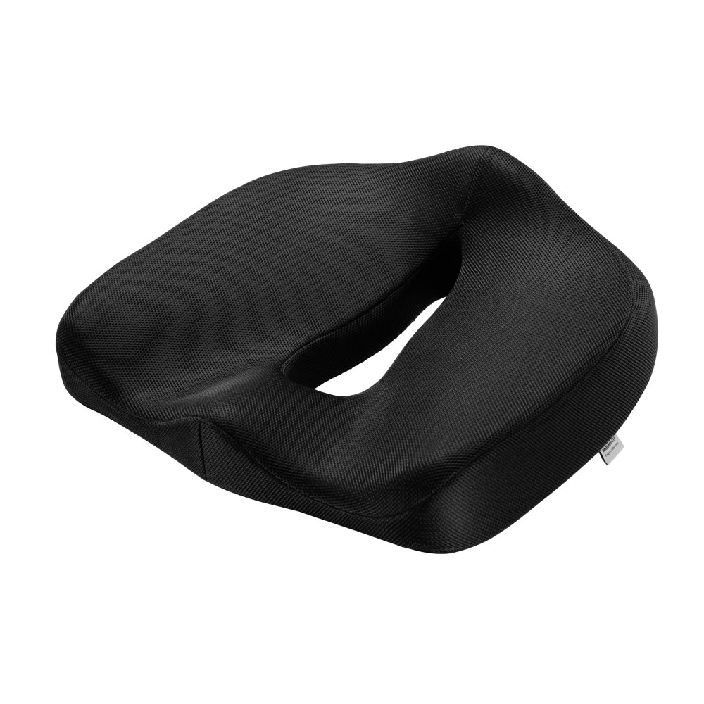 Mount-It! Ergo Collection Premium Comfort Seat Cushion, 15inH x 17-3/4inW x 5-1/8inD, Black MPN:MI-1103